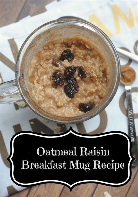 oatmeal raisin breakfast mug recipe