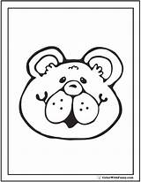 Bear Coloring Teddy Pages Cheese Say Printable sketch template