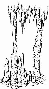 Stalactite Clipart Stalactites Cave Stalagmite Stalagmites Drawing Coloring Clip Gif Sketch Cliparts Clipground Library Rock Down Visita sketch template