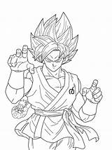 Coloring Gohan sketch template