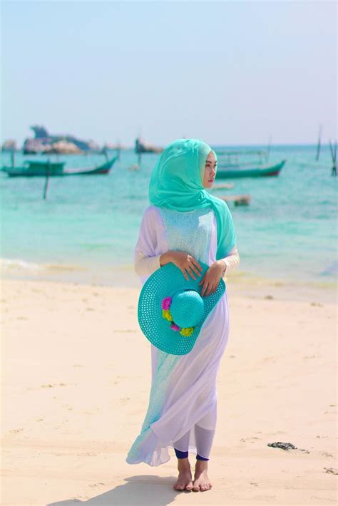 hijab  beach images  pinterest hijab styles