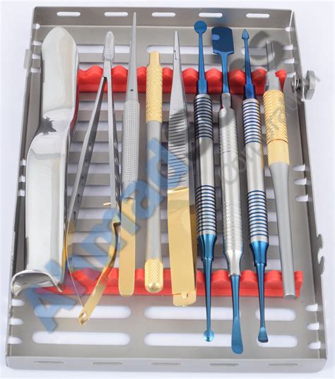 dental micro oral surgery instruments kit 10 piece scalpel handle