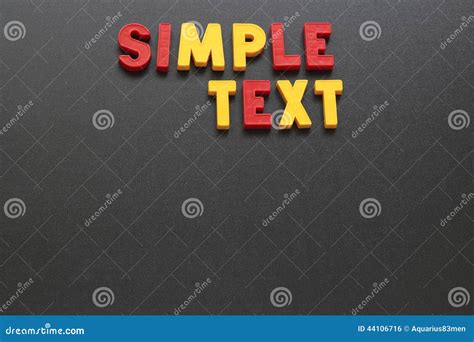 simple text stock photo image  design advice messaging