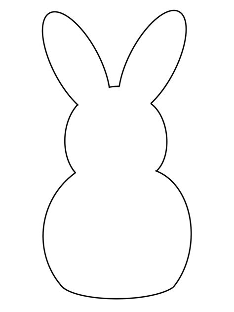 rabbit template  printable