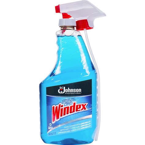 windex sjn glass cleaner  ammonia  capped  trigger   blue walmart