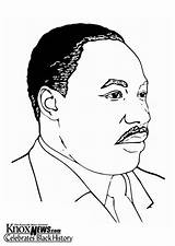 Luther Martin King Coloring Jr Pages History Month Kids Edupics sketch template