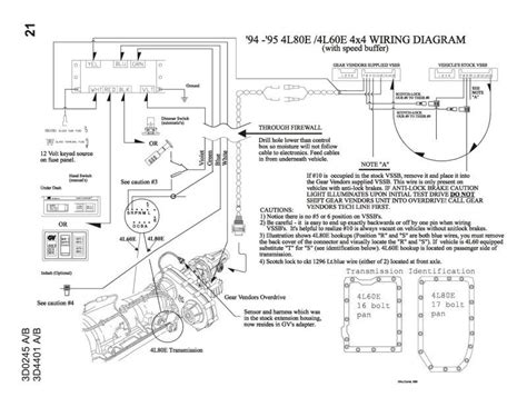 camaro overdrive wiring diagram schematic