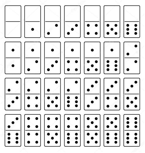 conjunto de domino imagen vectorial de  dece  depositphotos