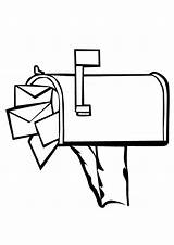 Mailbox Coloring Post Pages Box Office Letter Kids Drawing Printable Getdrawings Gif Loading Truck sketch template