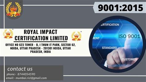 iso   certification  rs year  noida
