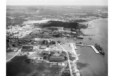 charleston naval shipyard   aerial view custom printed photograph ebay