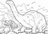 Brontosaurus Coloring Dinozaur Kolorowanka Drukuj sketch template