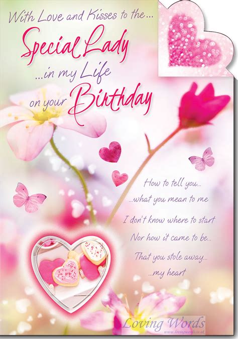 special lady birthday greeting cards  loving words