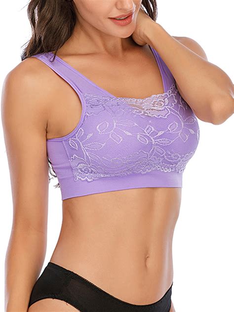 youloveit women lace sport bras breathable sports bra sport fitness