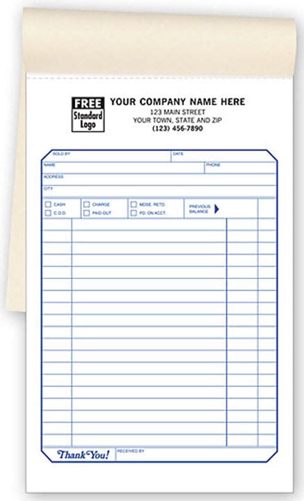 sales slips  forms