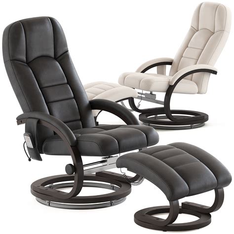 Essential Home Supply Malandi Massage Chair And Ottoman 3d