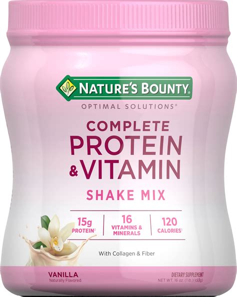 Buy Natures Bounty Complete Protein And Shake Mix With Collagen And Fiber