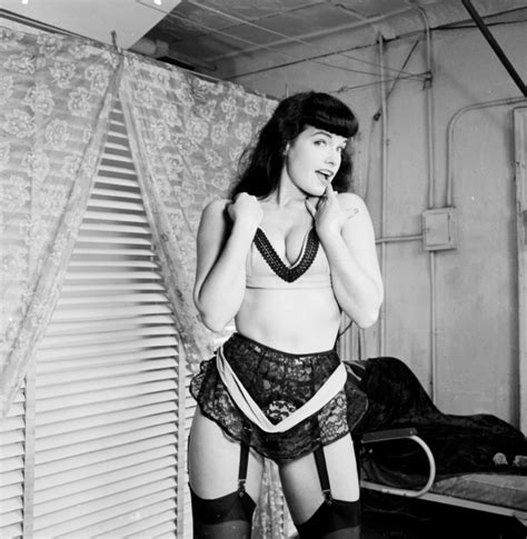 bettie page s black and white photos in bikini by bunny