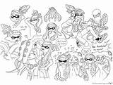 Splatoon Coloring Pages Lineart Characters Megaloceros Printable Color Print Oc Deviantart Getcolorings Kids Getdrawings sketch template
