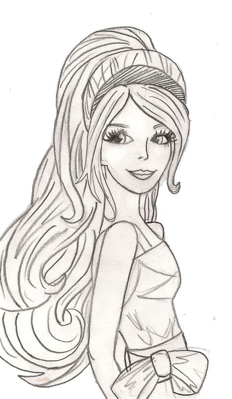 pin  blissfully organic   beautiful barbie coloring pages barbie