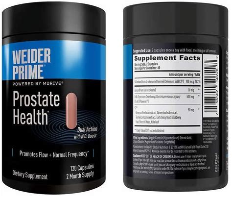 [pack Of 2] Weider Prime Prostate Health Healthy Prostate Support For