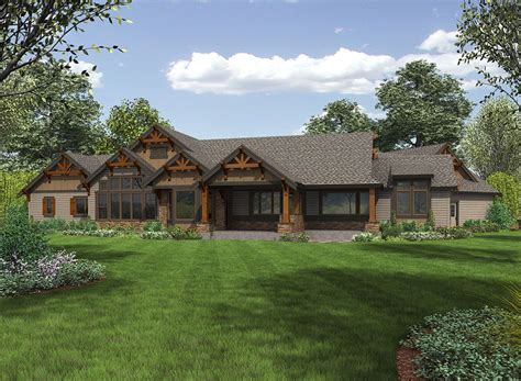 plan jd  story mountain ranch home  options  house plans craftsman house