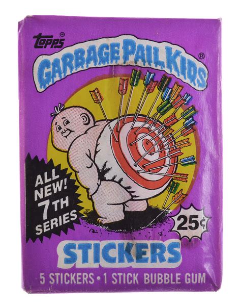 unopened  topps chewing gum garbage pail kids  series stickers