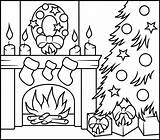 Coloring Fireplace Christmas Pages Color Printable Number Numbers Online Kids Sheets Tree Colour Adult Printables Colouring Coloritbynumbers Santa Stocking Xmas sketch template