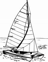 Catamaran Diferencias Openclipart Sailboat Ketch Caravel Lugger Onlinelabels Clipground Webstockreview sketch template