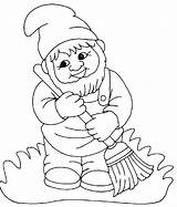 Coloriage Zwerg Gnome Zwerge Kleurplaat Fantasia Nains Gartenzwerg Besen Kabouter Ausmalbilder Malvorlage Krasnoludki Colorir Druku Gnomes Gartenzwerge Nani Dibujar Ausmalbild sketch template