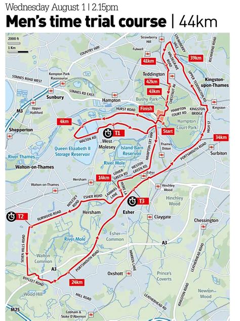 London 2012 Olympic Games Cycling Time Trial Route Maps Cycling Weekly