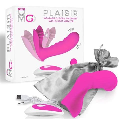 Omg Plaisir Wearable Clitoral Massager With G Spot Vibrator Pink