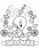 Tweety Coloring Bird Print Topcoloringpages Colouring sketch template