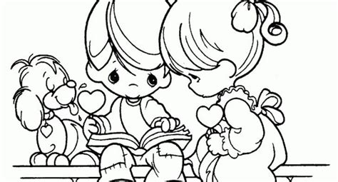 precious moments valentine coloring pages intended  invigorate
