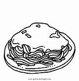 Spaghetti Malvorlage Speisen Lebensmittel Trinken sketch template