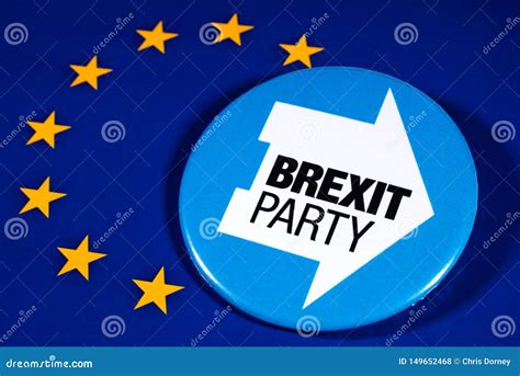 brexit party logo   eu flag editorial stock photo image  britain europe