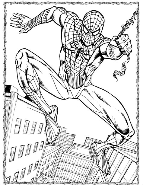 printable spiderman coloring pages kids spiderman coloring pages