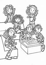 Coloring Groovy Pages Girls Popular sketch template