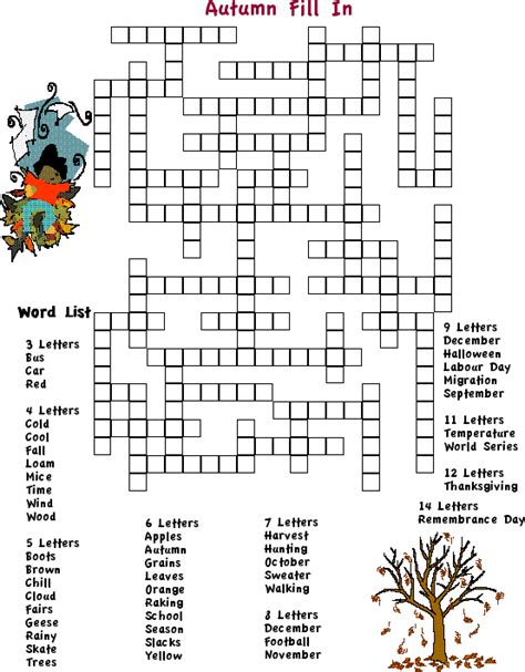 adult word searchesfall fill  crossword puzzle print outs