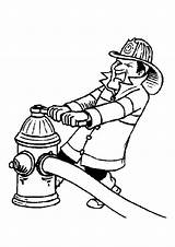 Coloring Pages Firemen Kids Book Print Fireman sketch template