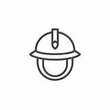 Helmet Outline Firefighter sketch template