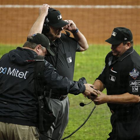 mlb umpires  explain replay review decisions  microphone   season news scores
