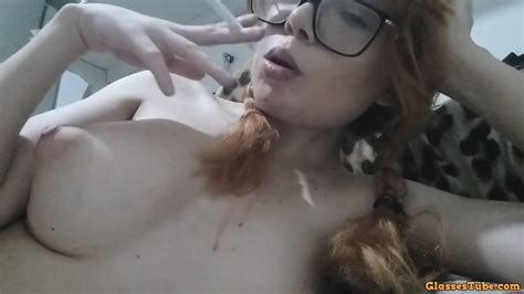 school redhead ginger girl does the smoke fetish with big