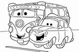 Coloring Fillmore Luigi Getdrawings Vw Bus Pages sketch template