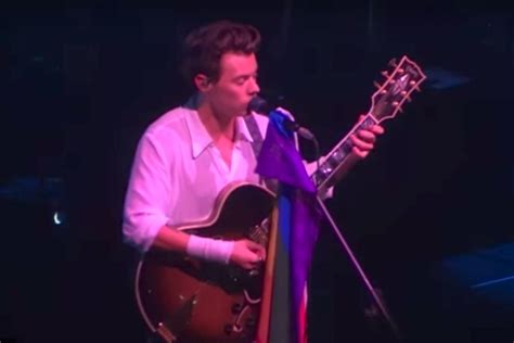 Harry Styles Opens Solo Tour With Rainbow Flag