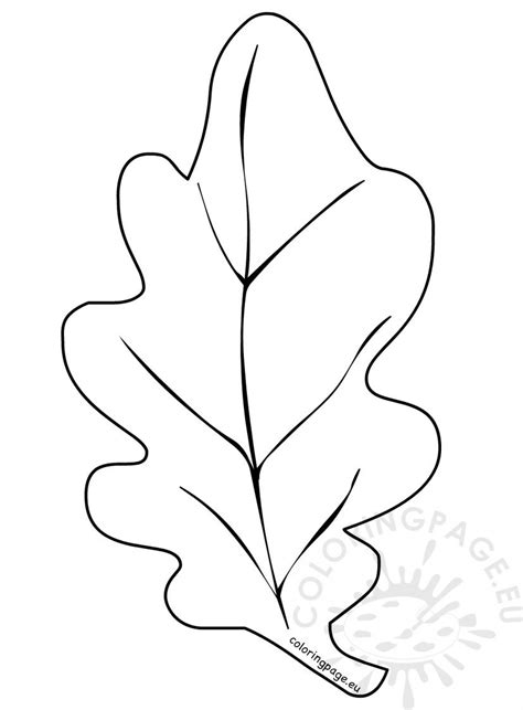 simple leaf labeled coloring pages