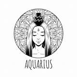 Aquarius Verseau Adult Signe Coloriage Horoscope Zodiaque Adulte 30seconds Ramalan Zodiak Selasa Balance Vecteur Yellowimages Tip sketch template