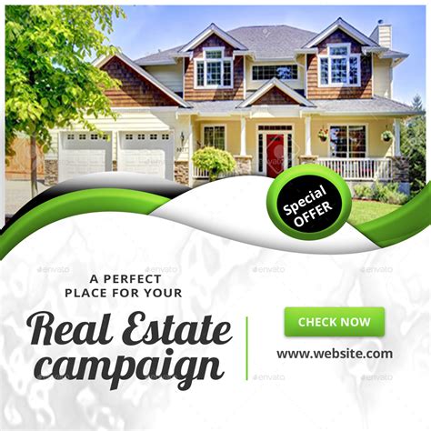 real estate campaign fb cover ads web elements graphicriver