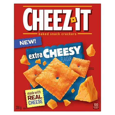 cheez  baked snack crackers extra cheesy flavour  walmart canada