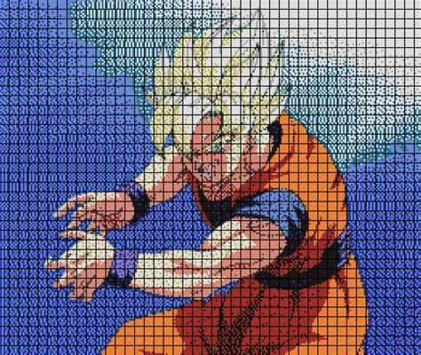 Goku Pixel Art Pixel Art Sangoku Pixel Art Pixel Art Minecraft